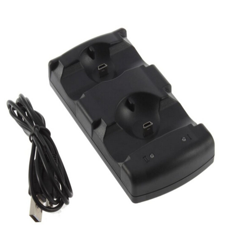 Station de charge double support de chargeur + câble d'alimentation USB pour Playstation Dualshock 3, contrôleur de manette de jeu PS3, Navigation mobile