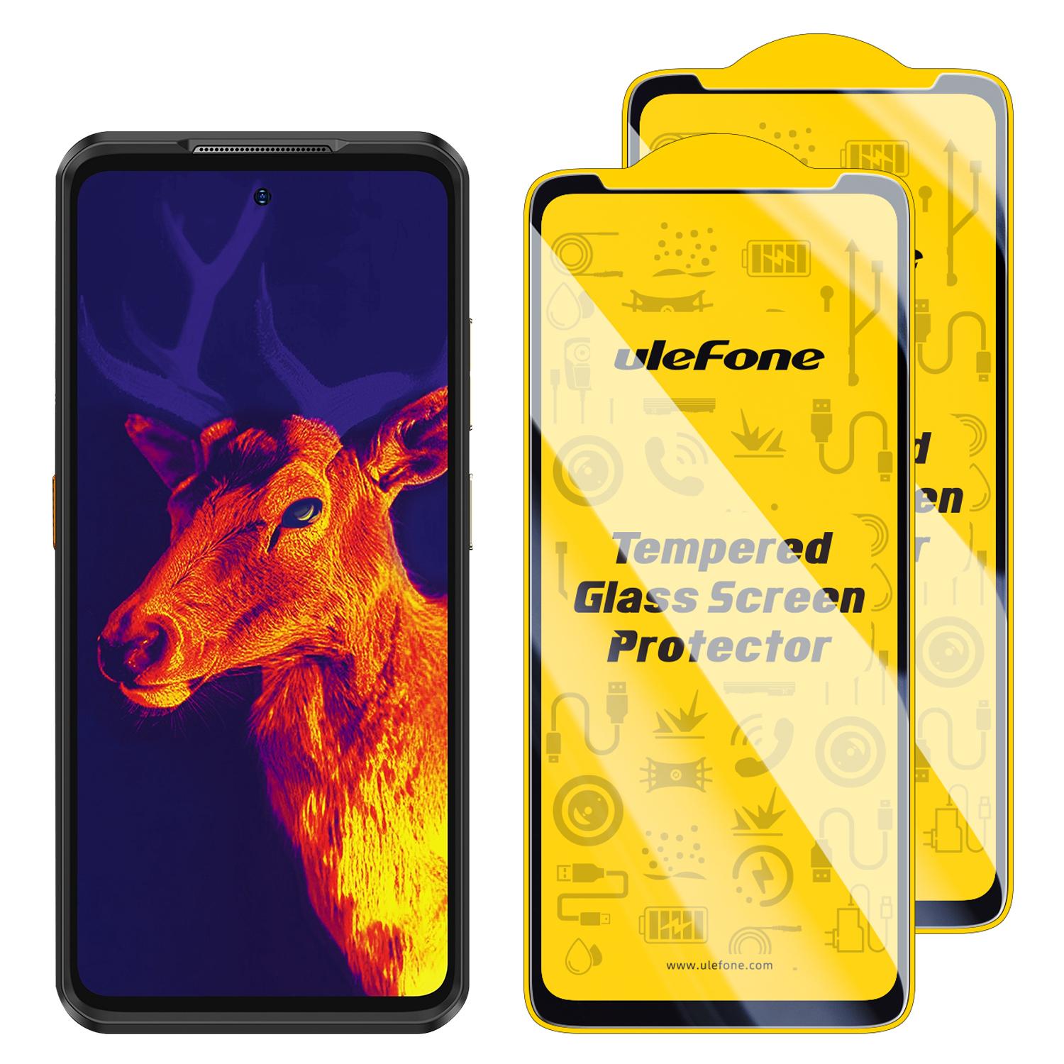 Per Ulefone Armor 25T / 25T Pro, 2 Pezzi / Confezione, Pellicola Protettiva in Vetro Temperato 9H HD Anti-Impronta per Schermo Telefono Ulefone