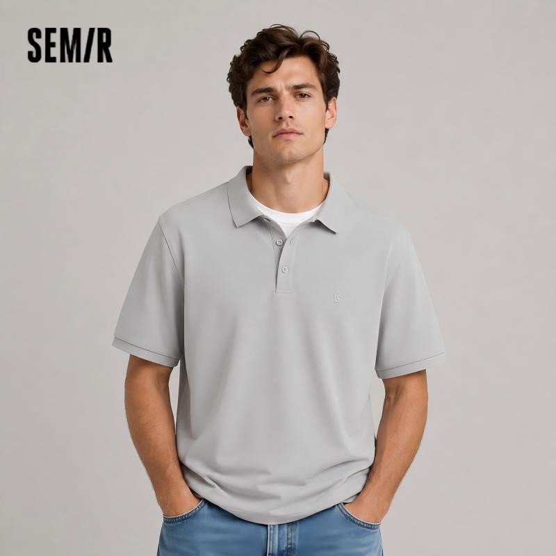 Camisa Polo Masculina Semir 2026 Clássica com Gola, Tricô, Absorção de Umidade, Secagem Rápida, Sensação Fresca e Antibacteriana