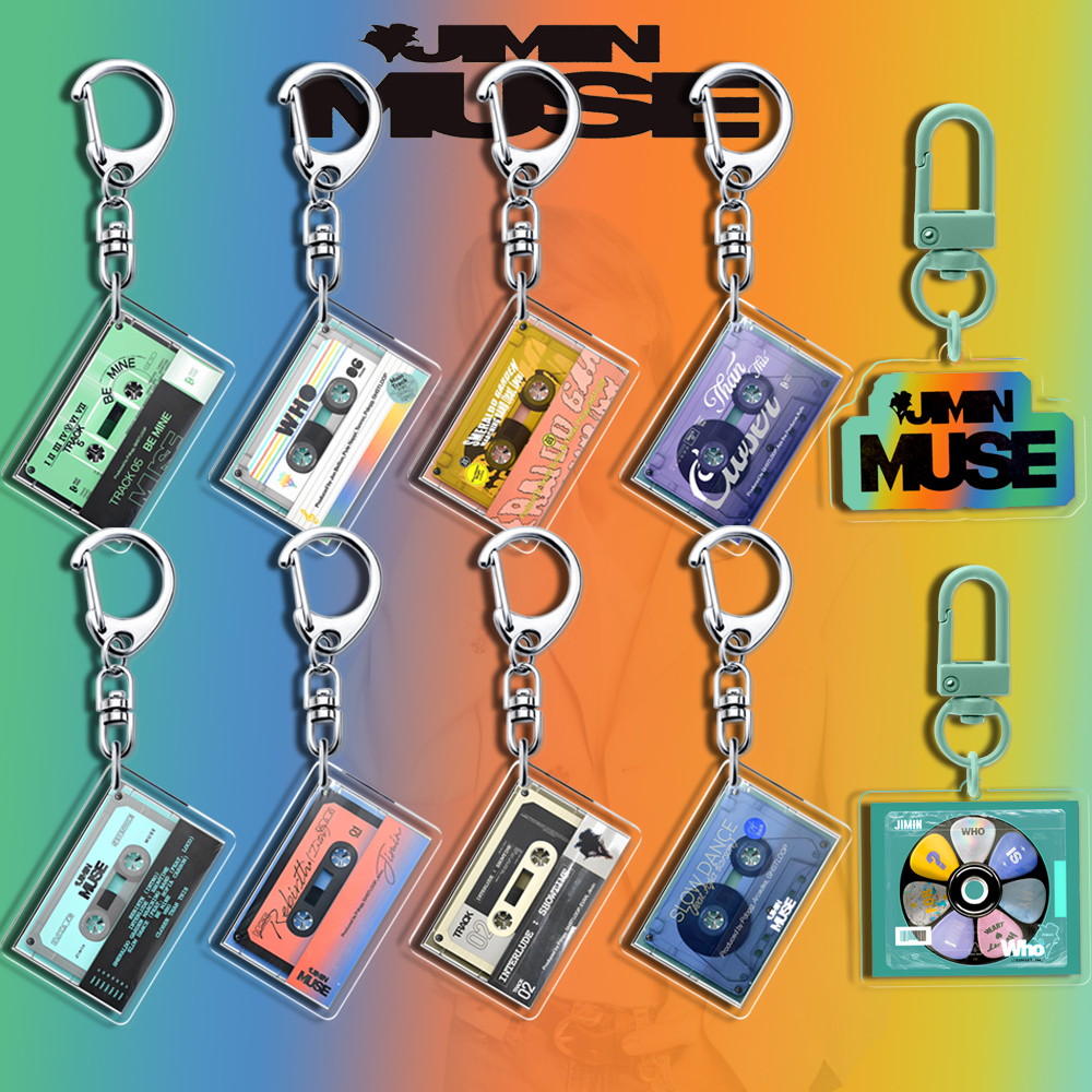 Acrylic Kpop Keychain Jimin Park MUSE NEW Album GOLDEN LAYOVER Agust D days FACES Vkook Custom Key Ring Accessories Merch