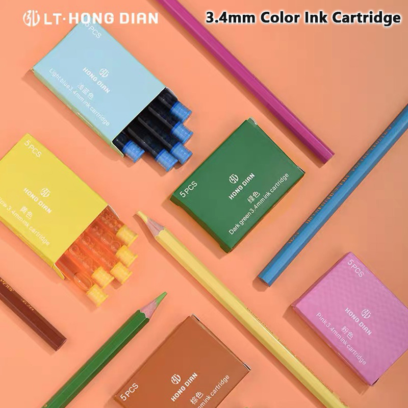 5/10/15 PCS HONGDIAN 3,4mm Farbe Tinte Patrone Refill Brunnen Stift Tinte Brunnen Stift Tinte Schreibwaren büro Schule Liefert