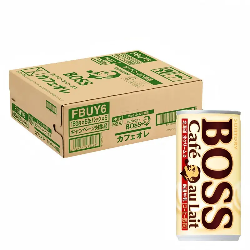 サントリー ボス カフェオレ 185g×30本   缶コーヒー・コーヒー 飲料