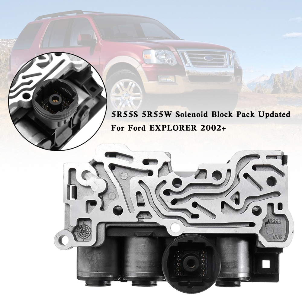 Artudatech 5R55S 5R55W โซลินอยด์บล็อกแพ็คสถานที่แล้วสําหรับ Ford EXPLORER 2002+