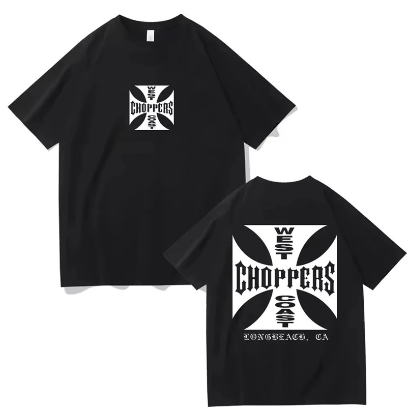 Camiseta de moda de verano para hombre y mujer, camiseta de algodón con estampado de West Coast Choppers, camiseta informal de manga corta con cuello redondo, ropa Vintage