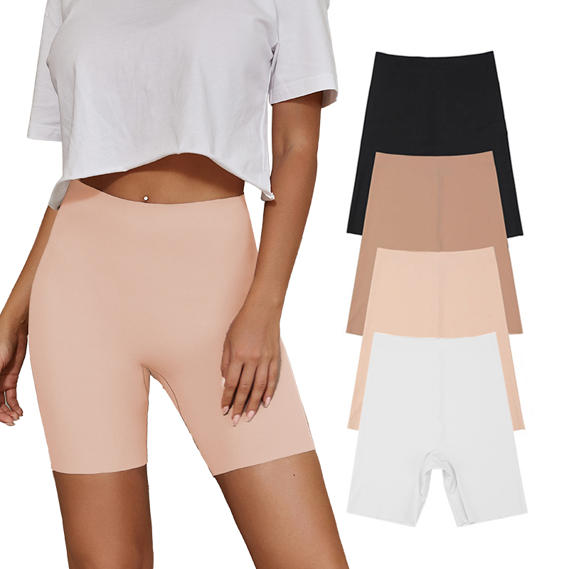 Offre spéciale taille haute femmes longue jambe ceinture culotte confortable sans couture longue culotte ventre serré sans couture Shorts culottes