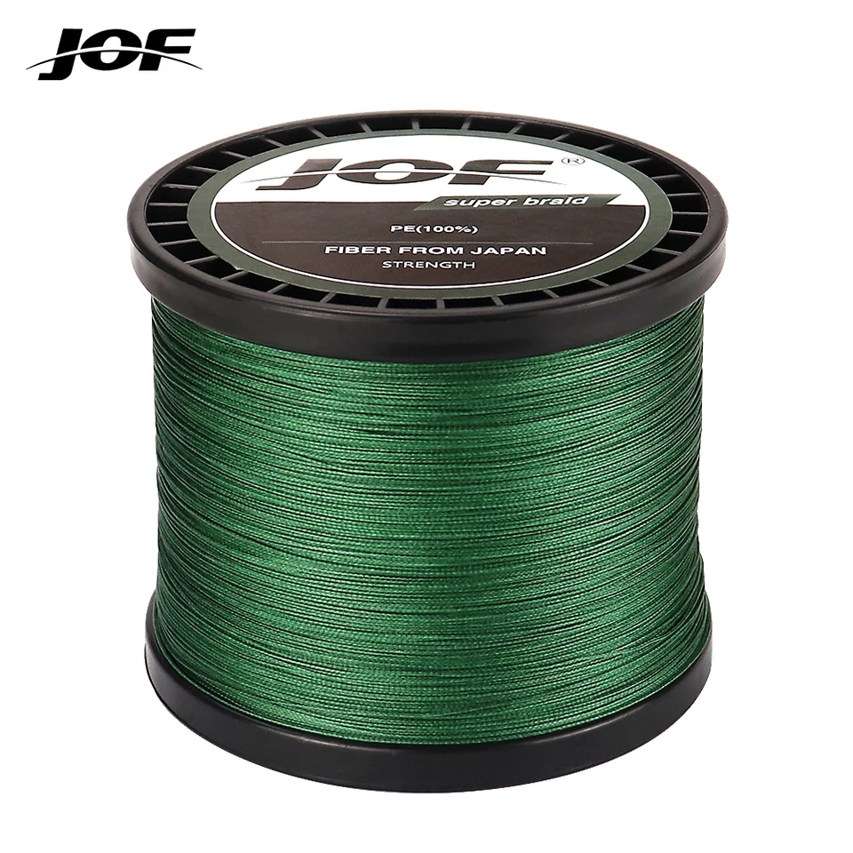 JOF-sedal de pesca trenzado de 4 hebras, multifilamento, 300M, 500M, 1000M, pesca de carpa, alambre trenzado japonés, accesorios de pesca, línea de Pe