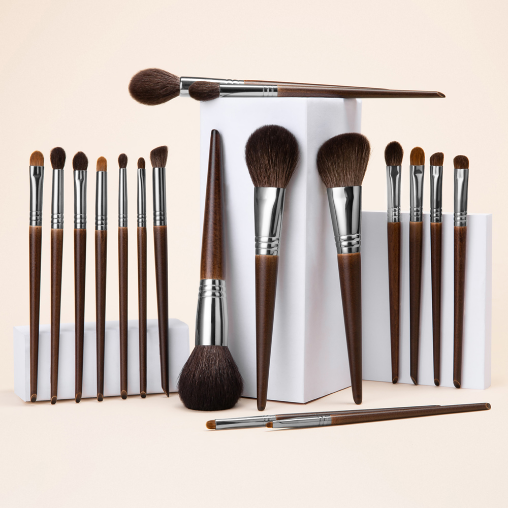 OVW Natuurlijke Geitenhaar Make-Up Kwasten Set Professionele Kit brocha maquillaje pedzle do makijazu blending vlekken borstel shader