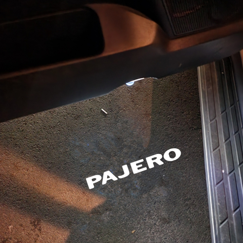 2 Pz/lotto Porta Auto Luce di Benvenuto Per Mitsubishi PAJERO V87 V93 V97 V33 4 2 3 2006-2020 PAJERO Logo Proiettore Lampada Accessori