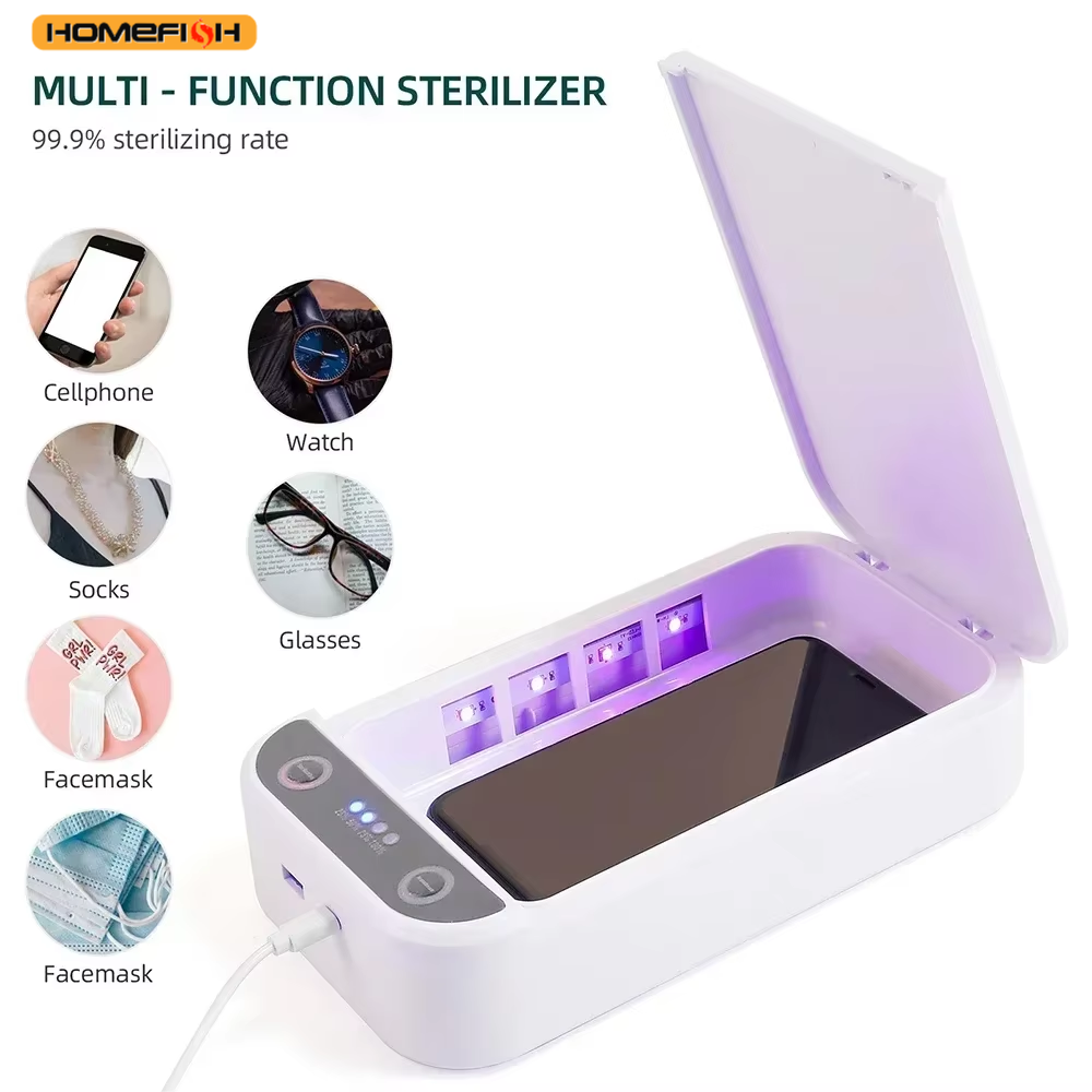 HOMEFISH-instrumento de desinfección multifuncional UV, caja de esterilización de ozono para aromaterapia, bolígrafos de tatuaje, herramientas de extensión de pestañas