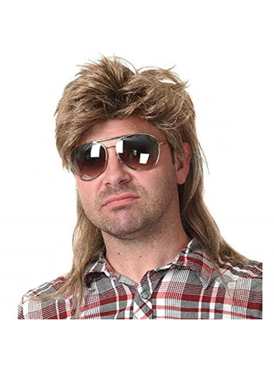 1 peluca unisex disfraz de los años 80 accesorio de fiesta de lujo peluca cosplay
