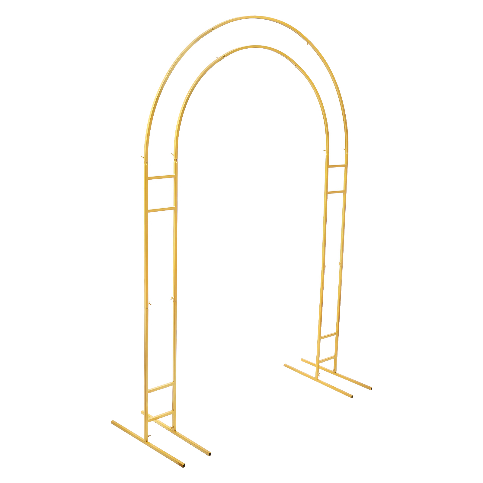 7.2ft โลหะจัดงานแต่งงานพร้อมฐาน, บอลลูนฉากหลัง Arch สําหรับงานแต่งงาน, สวน, YARD, ในร่มกลางแจ้ง PARTY ตกแต่ง