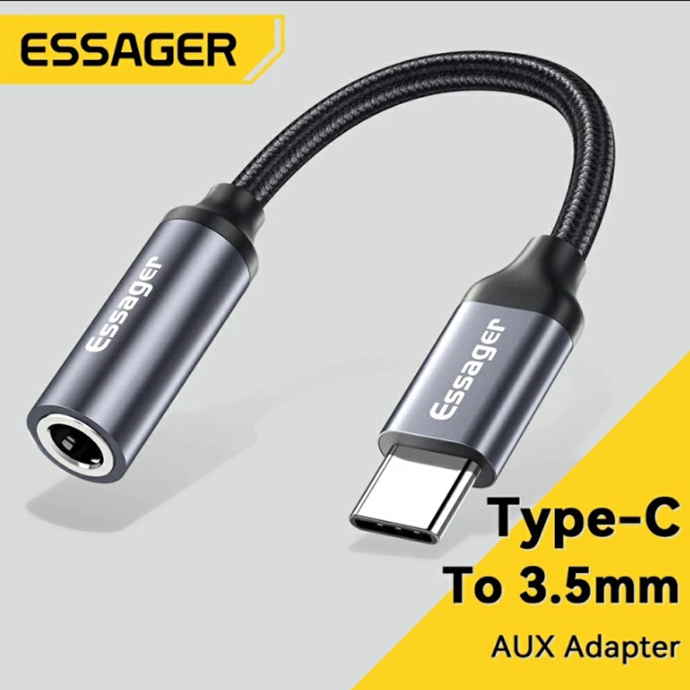 Essager USB Type C 3.5 แจ็คอะแดปเตอร์หูฟัง USB C ถึง 3.5 มม.หูฟังอะแดปเตอร์เสียงAUXสําหรับHuawei P30 Xiaomi Mi 10 9