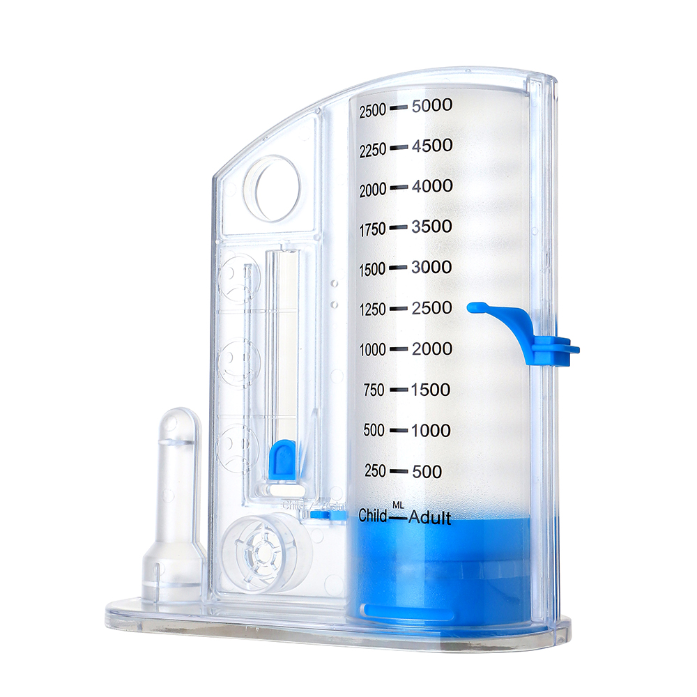 VIS-01 Breathing Trainer Deep Breathing Lung Exercise Massager for Pneumonia Spirometer Volume Measurement Respiratory Exerciser