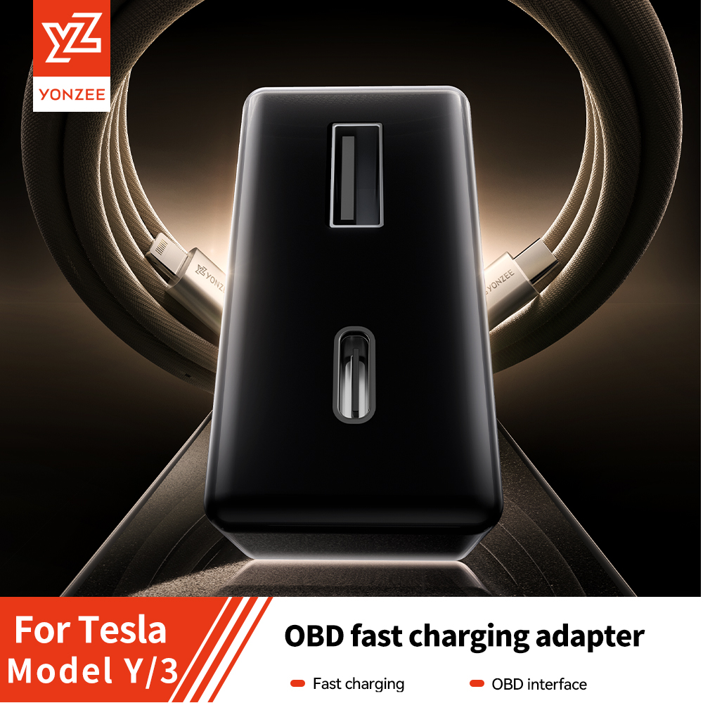 YZ Per Tesla Modello 3 Y YL XS Highland Juniper 2019-2026 Adattatore OBD di Ricarica Per Tesla Carobd2 Splitter Caricabatterie Adattatori