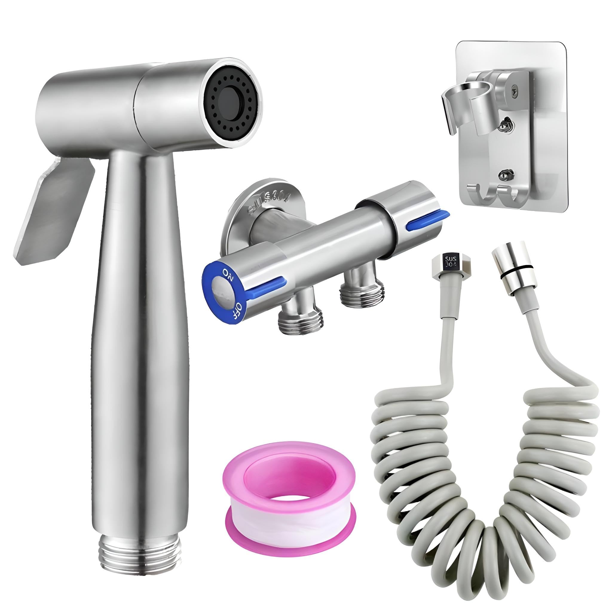 304 pistolet natryskowy ze stali nierdzewnej prysznic ręczny zestaw opryskiwaczy do bidetu ręczna toaleta bidet kran opryskiwacz dysza prysznicowa samoczyszcząca
