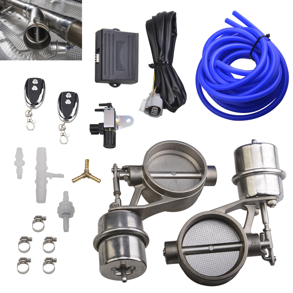 Exhaust Potongan Vacuum Pump Vacuum Valve Control Unit dengan 2Pcs Exhaust Vacuum Kontrol Solenoid Valve dengan Remote Control