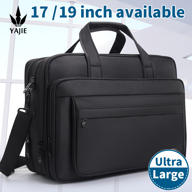 Porte-documents de grande capacité pour hommes, sac d'affaires 15.6 pouces 17 pouces 19 pouces, sac pour ordinateur portable, sacs à bandoulière, sacs à main en toile, sacoche