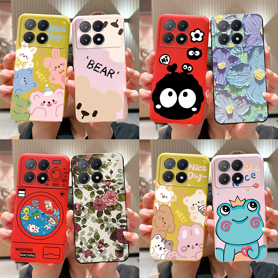 เคสซิลิโคนกันกระแทกทาสีทันสมัยสำหรับ Xiaomi poco X6 Pro เคสโทรศัพท์กันกระแทกสำหรับ Xiaomi poco X6 Pro 5G fundas