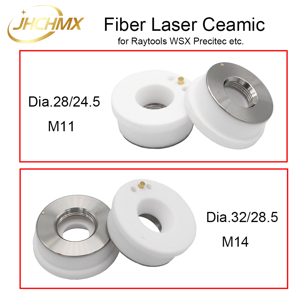JHCHMX WSX Laser Gốm Đầu Phun Giá Đỡ KTB2 CON P0571-1051-00001 Dia.28mm M11 Cho Precitec Thi HSG Sợi Cắt Laser Đầu