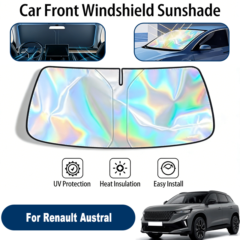 Солнцезащитный экран для лобового стекла Renault Austral, складной, отражающий УФ-излучение, защитный чехол для переднего окна, аксессуары