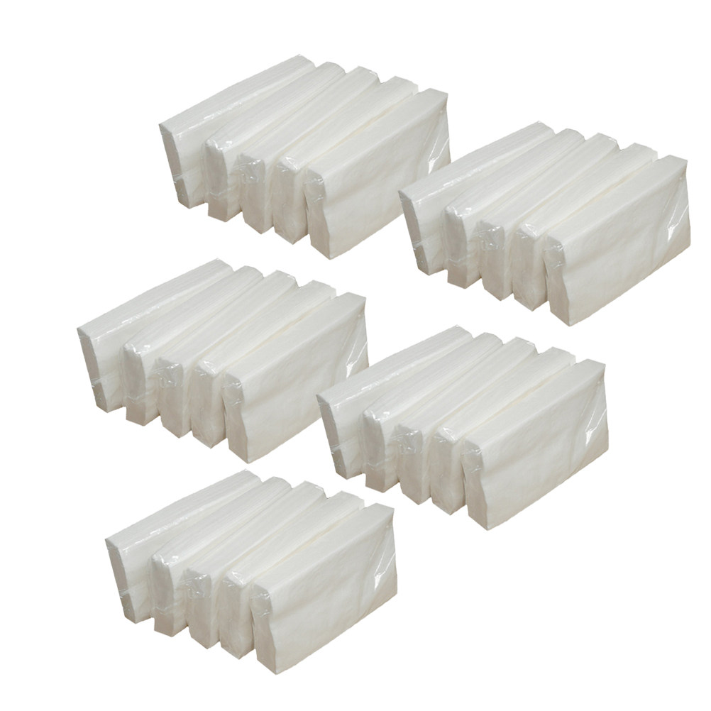 25Packs Wood Pulp Facial Tissue Paper Soft Skin Safe Daily Use Hotel Restaurant Bar Public Place Essential Tissue Paper for Home