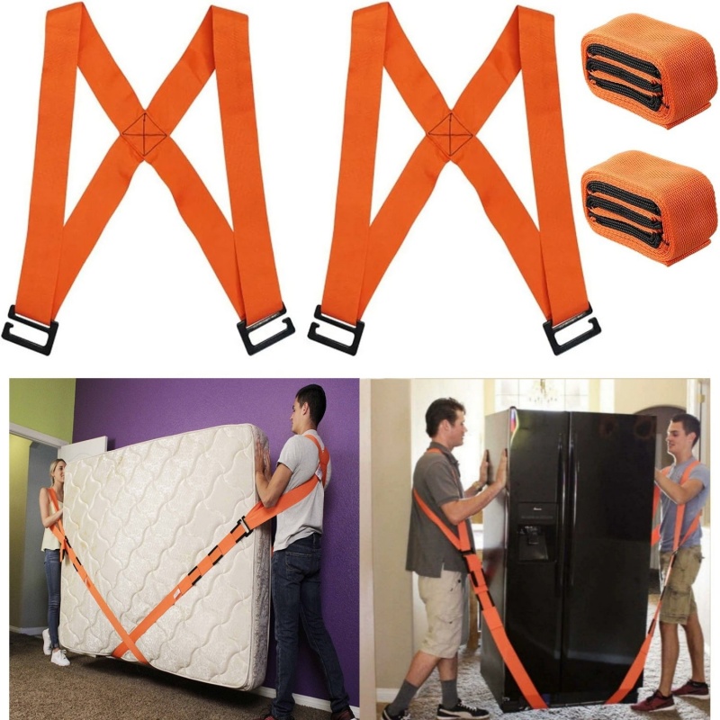 2人用家具移動ストラップ 調節可能なリフティングショルダーストラップ ソファマットレス家電用ロープ リフティングコード 移動ストラップ