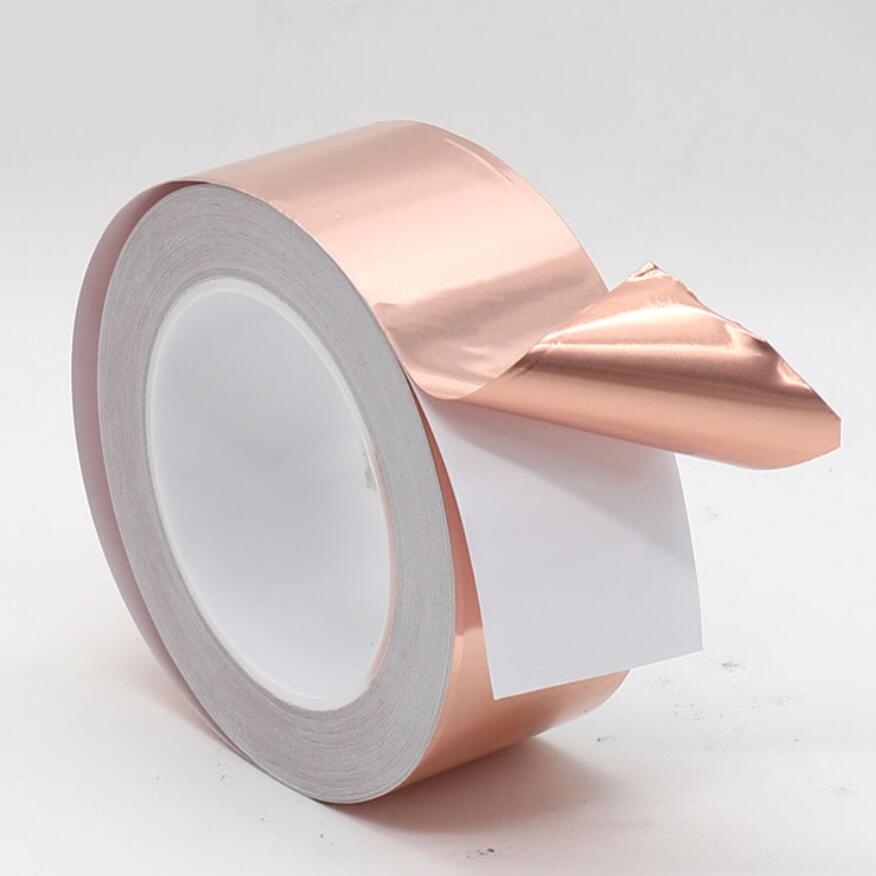 Masque à bande conductrice en feuille de cuivre simple face, bouclier électromagnétique, élimine le ruban adhésif de réparation antistatique EMIA