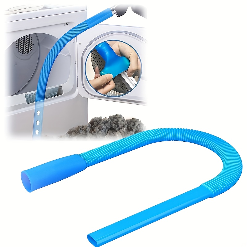 Manguera limpiadora de escape para secadora, hilo Flexible con conector elástico para limpieza de accesorios de manguera de vacío, 1 ud.