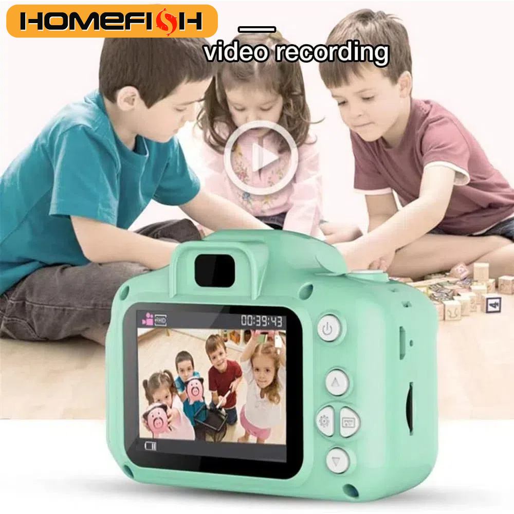 Homefish-子供向けのミニデジタルビンテージカメラ,教育玩具,ビデオカメラ,屋外写真,ギフト玩具