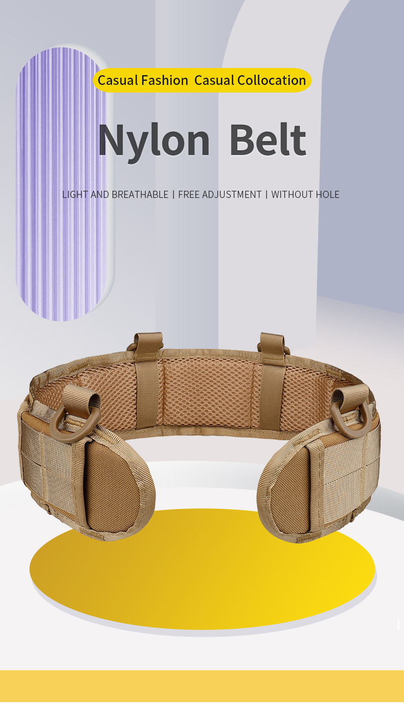 Ceinture de suspension extérieure ceinture de taille Cs ceinture de taille tactique ceinture en toile pour la Protection de la taille, choix idéal pour les cadeaux