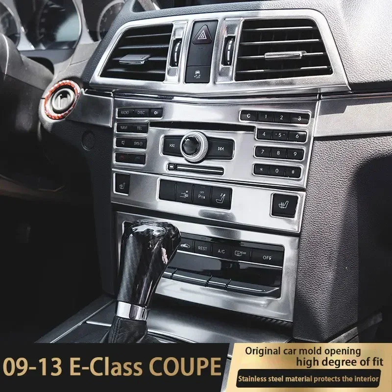 Auto Center Console Aria Condizionata CD Pannello di Controllo Della Copertura Trim Per Mercedes Benz Classe E Coupe W207 e200 E260 e350 Accessori