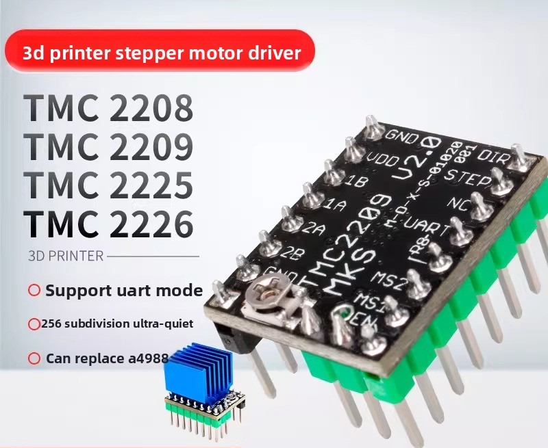 Silnik krokowy TMC2209, cichy sterownik, zamiennik TMC2208 dla A4988, moduły sterownika TMC2225 TMC2226 do drukarki 3D