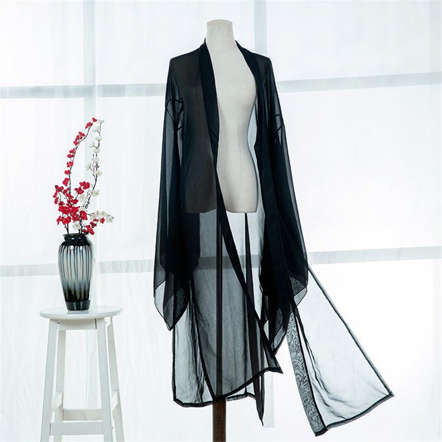 Hanfu cardigan camisa de manga chinesa antiga dinastia tang fino chiffon clássico roupas de dança folclórica cosplay traje de palco