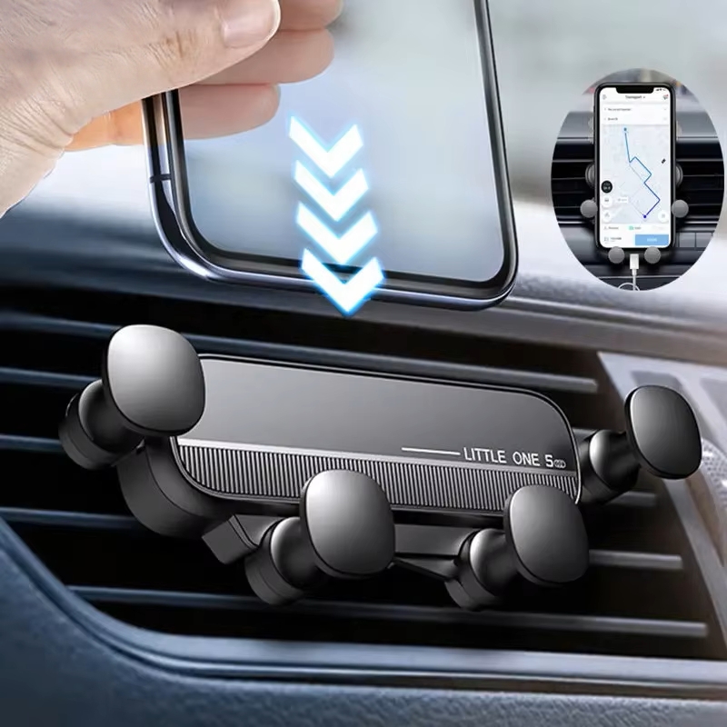 Soporte universal para teléfono de coche por gravedad Soporte para salida de aire Soporte móvil para iPhone 13/12 Xiaomi - Soporte GPS para automóvil