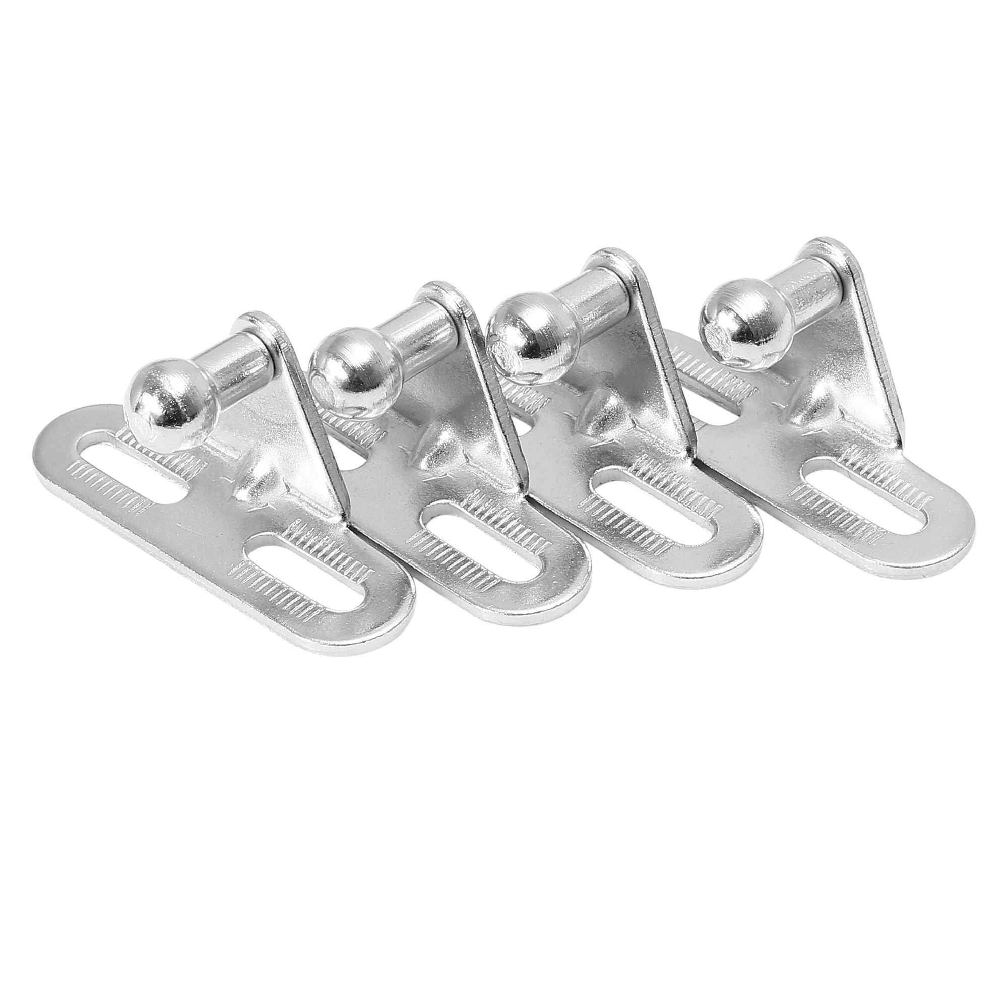 X Autohaux 4ชุด10มม.Ball Studs แก๊ส Struts วงเล็บยึดสำหรับแก๊สฤดูใบไม้ผลิอุปกรณ์แรงกระแทก51x19x24mm