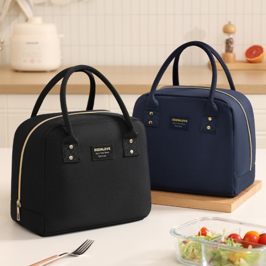 Bolsa de almuerzo con aislamiento estampado bonito, bolsa refrigeradora portátil impermeable para almacenamiento de alimentos para uso diario, Picnic en la oficina, actividades al aire libre