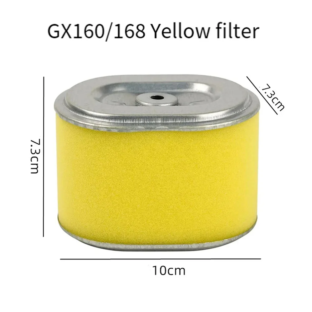 Elemento de filtro de aire para motor de gasolina, accesorios de repuesto para motor GX160 168F 170, filtro de aire, elemento filtrante de papel de esponja para motor