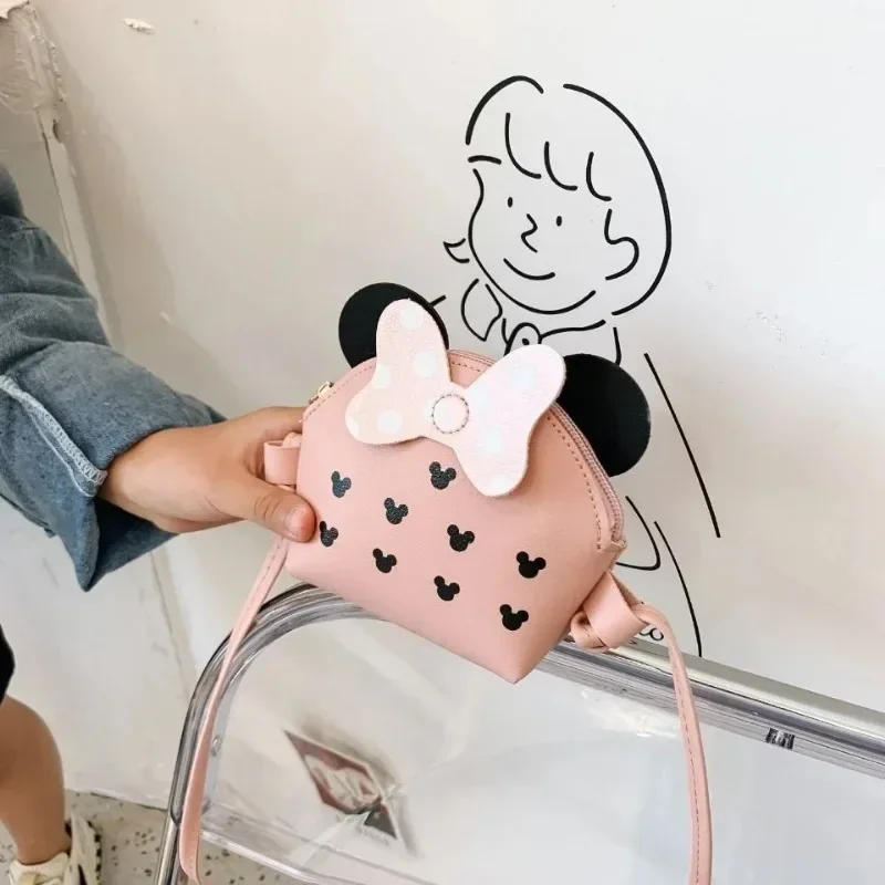 Monedero de dibujos animados para niños, bolsos de hombro para niños, BILLETERA, caja de monedas, bolsa de dinero para niños, bandolera para niños, diseño de lazo
