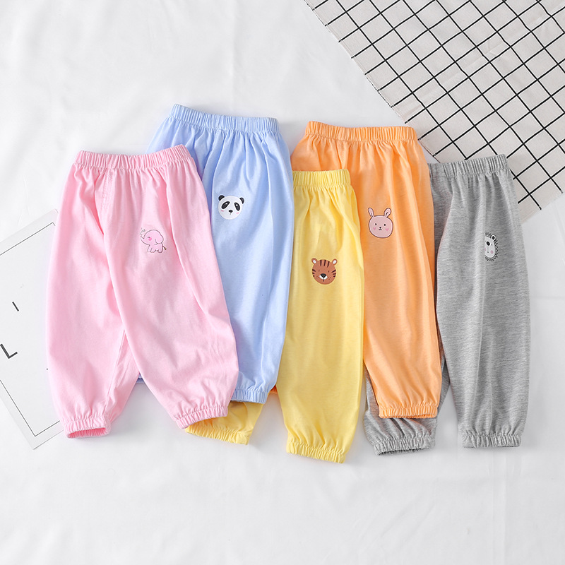 Mùa Hè Mới Phong Cách Trẻ Em Cotton Chống Muỗi Quần Cho Bé Trai Và Bé Gái Mỏng Rời Cổ Bloomers Dành Cho Bé Trai và Bạn Gái KF052