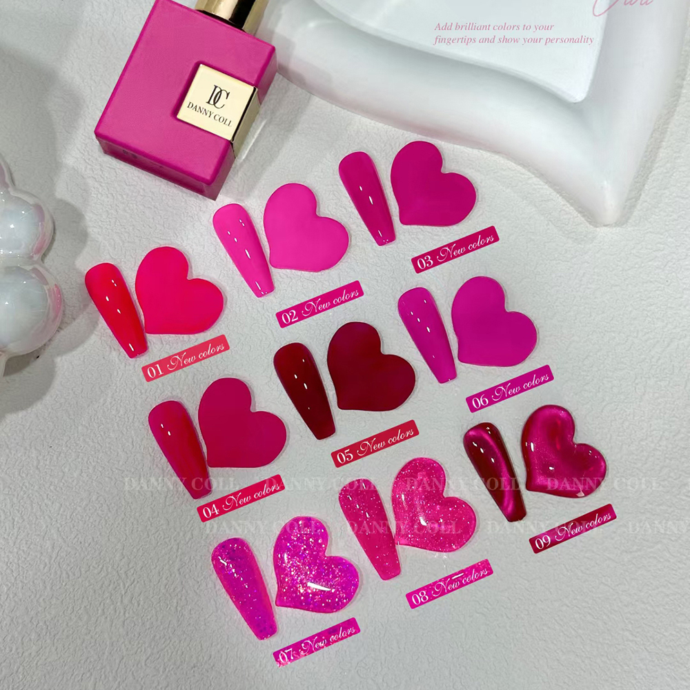 Ensemble de Verhéritage à Ongles Gel UV 9, Couleurs Macaron Rose Pitaya, Couverture Complète, pour Salon de miles, Vente en Gros, Document de 15ml