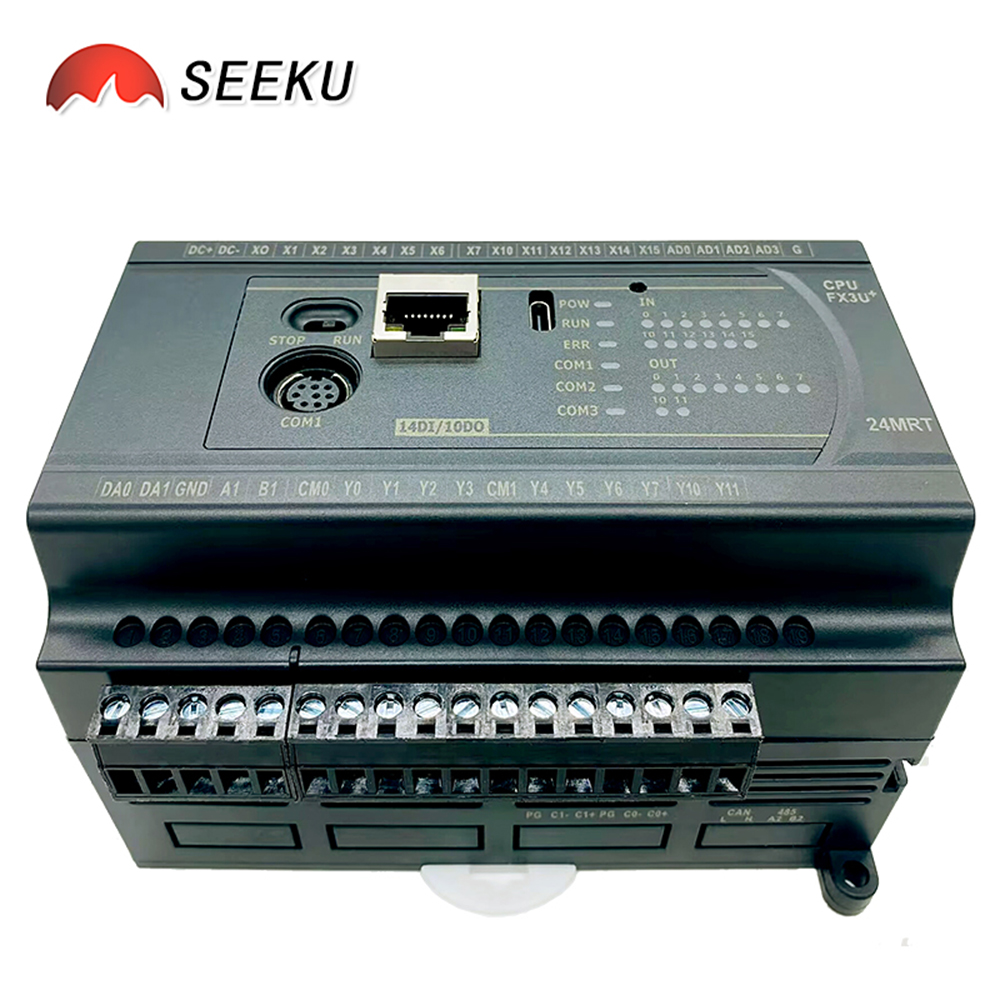FX3U 20MR 20MT 20MRT PID опционально 6CH 0-10V аналоговый вход RS485 MODBUS датчик веса вход самонастройка NTC 10K Ethernet