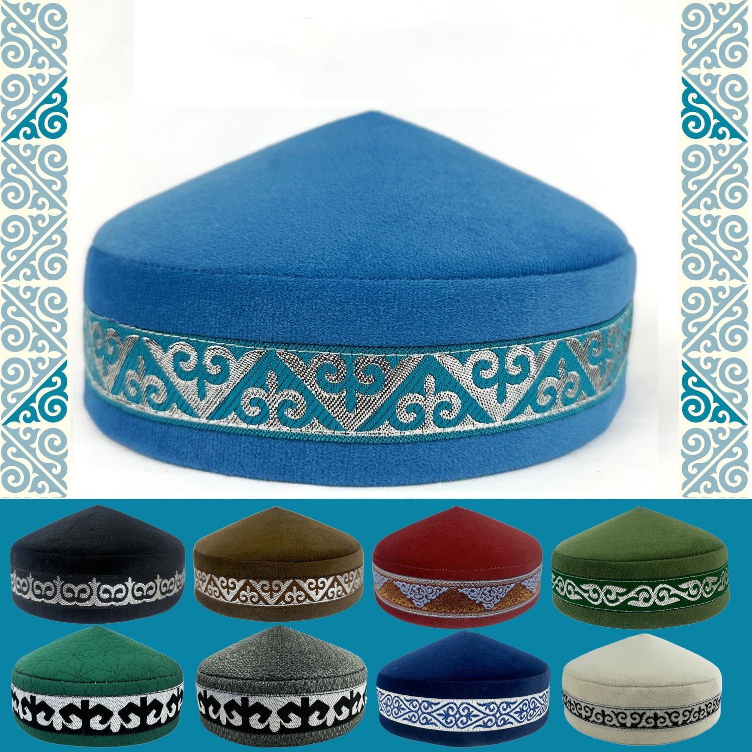 Gorras musulmanas para hombres Colthing envío gratuito sombrero de algodón Turquía Kufi Kippah islámico judío Dubai árabe Otoño Invierno 03368