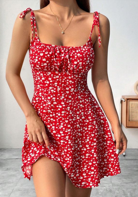Nuevos vestidos sexis con tirantes finos florales de verano para mujer, minivestido, vestido de playa, ropa de mujer, vestidos cortos, ropa, vestido