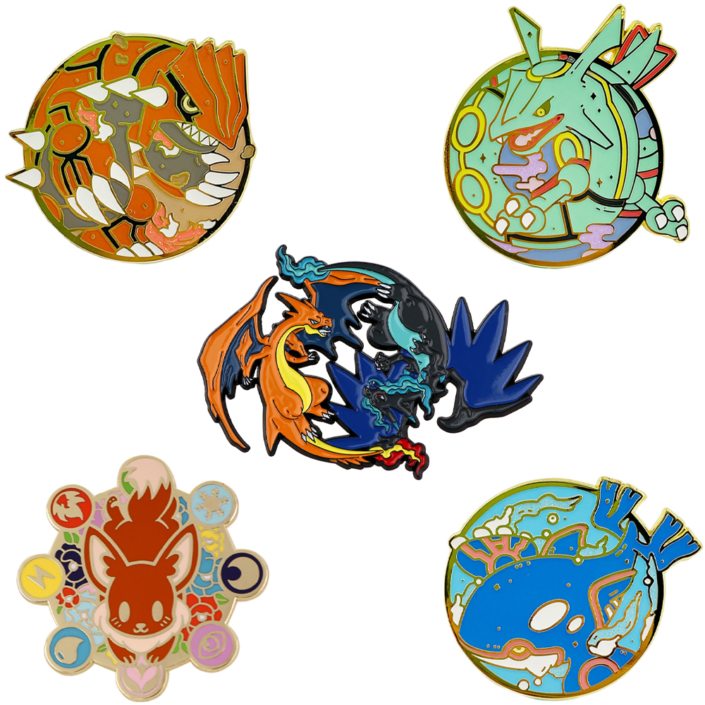 Dragão feroz alfinetes anime monstros esmalte pino mochila jeans emblemas broches para roupas emblemas adornar jóias acessórios presentes