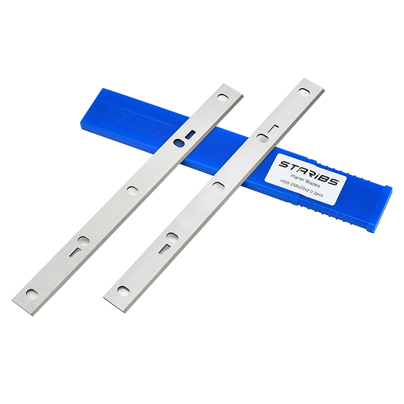 STARIBS HSS lames de raboteuse 258x22x2mm pour Scheppach HMS1080, HMS1050, HMS1070 gde 254 pièces d'outils pour le travail du bois 2 pièces