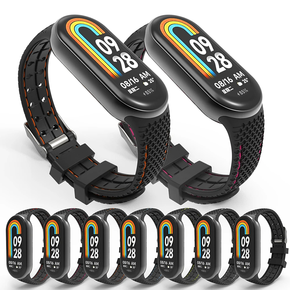 Silikon Strap Für Mi Band 8 9, Armband Gummi Armband Ersatz Smartwatch Handgelenk Armband Correa Für Xiaomi Mi Band 8 Strap