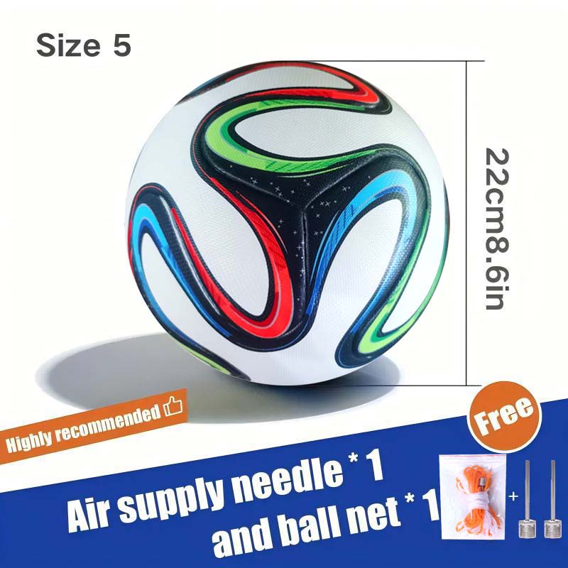 男性と女性のためのサッカー 2014 マッチサイズ 5 PU 大人用フットボール アウトドア スポーツ トレーニング ボール プロフェッショナル 厚みのあるチームサッカー