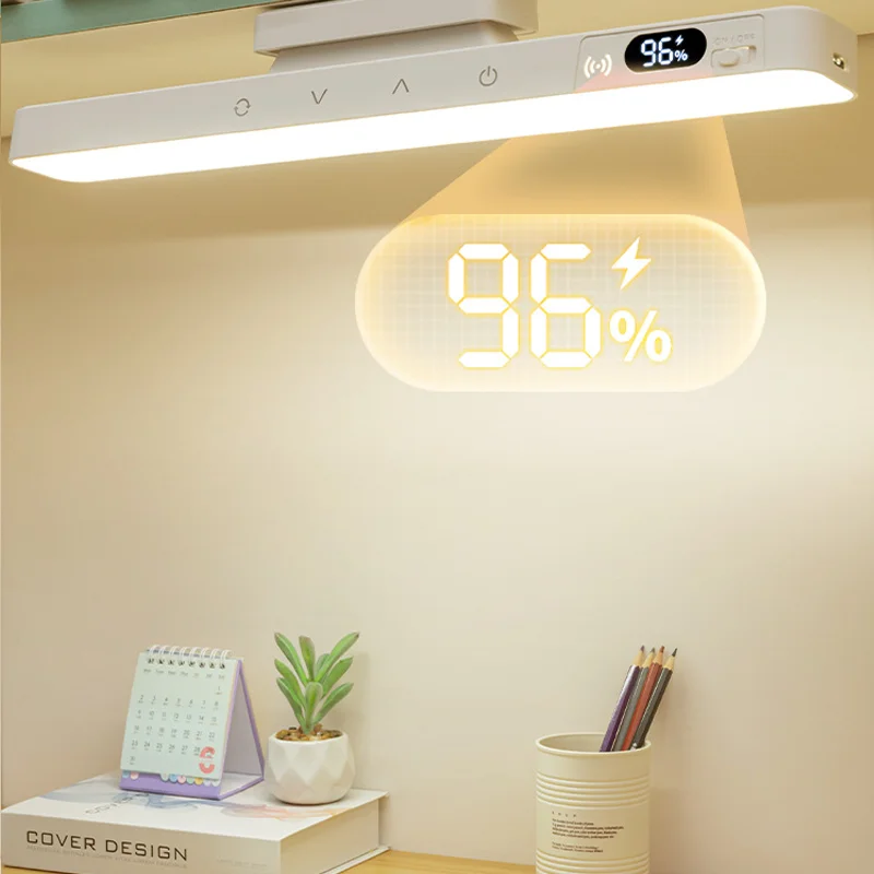 Touch Table Lamp Magnetic Desk Lamp Bulit-in Rechargeable Battery for Reading Cabinet Mirror Bedside Rechargeable Night Lights