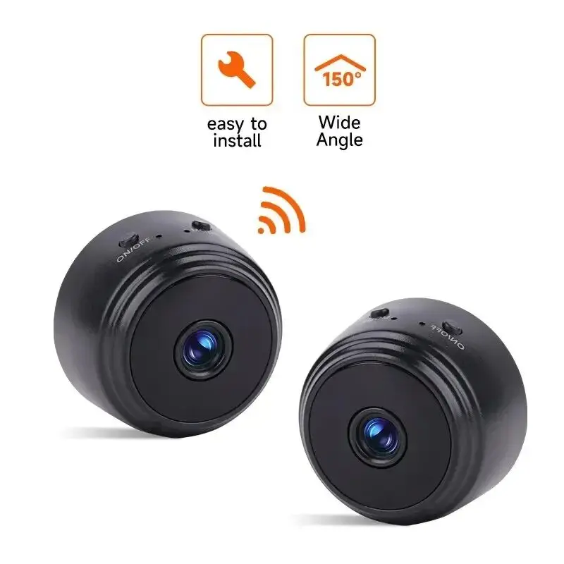 Caméras de surveillance intelligentes Wifi HD A9, caméscope à capteur, vidéo web, sécurité domestique sans fil