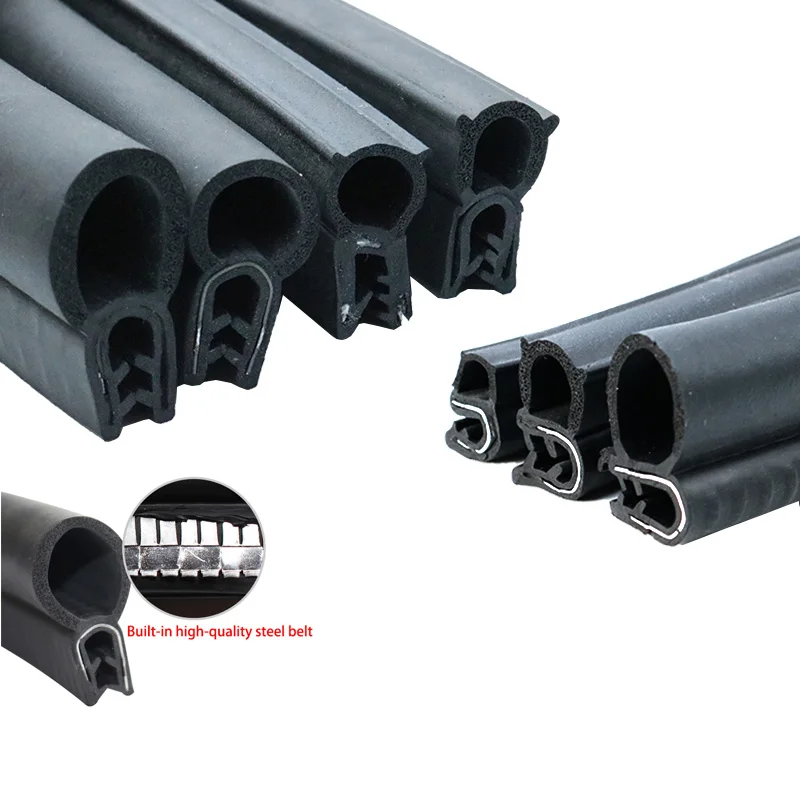 1/3/6/12M Door Edge Guard Rubber Sealing Strip U Type Hardwearing Car Ship Dustproof Trim Soundproofing Waterproof Sealing Parts